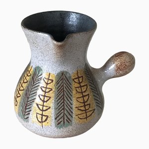 Ceramic Pitcher from Accolay, France, 1960s