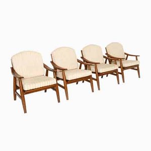 Vintage Italian Lounge Chairs, 1970s, Set of 4