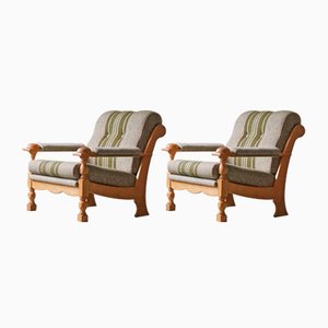 Danish Modern Lounge Chairs in Style of Henning Kjærnulf, 1970s, Set of 2