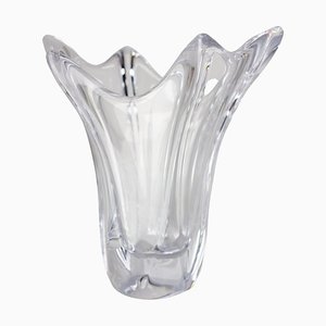 French Mid-Century Vase in Crystal from Daume Manufactures