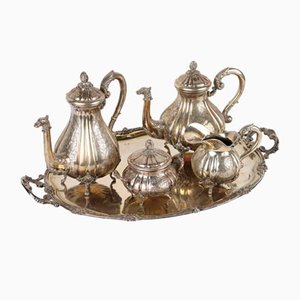 Silver Service by Gabriele Tortini, Set of 5