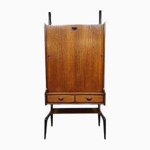 Mid-Century Wall Unit with Desk or Dining Table by Louis Van Teeffelen for WeBe