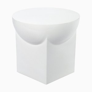 Small White Mila Side Table by Pulpo