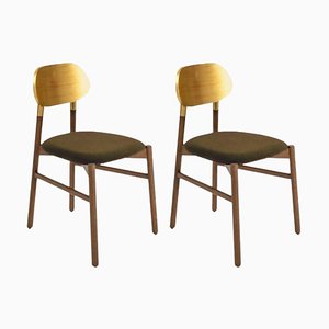 Canaletto & Gold Visione Bokken Upholstered Chairs by Colé Italia, Set of 2