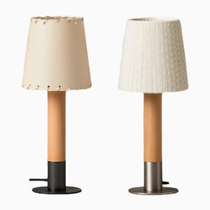 Nickel Basic Minimum Table Lamp by Santiago Roqueta, Santa & Cole
