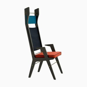 Turquoise, Blue, Red Colette Armchair by Colé Italia