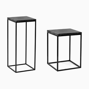 Small and Medium Pillar Side Tables by Un’common, Set of 2