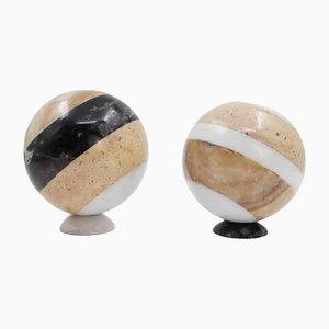 20th Century Bookend Balls, Set of 2