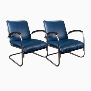 Armchairs with Tubular Frame by Paul Schuitema for Fana, Set of 2