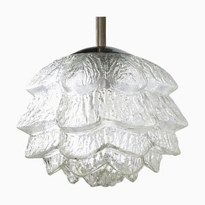 Artichoke-Shaped Fjaerkost Hanging Lamp with Chromed Fixture