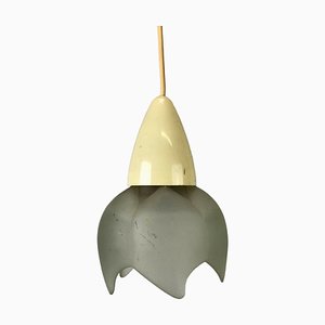 Mid-Century Space Age Deckenlampe aus Glas von Erco