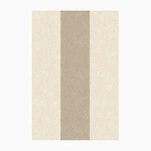 Tapis en Forme de Rectangle Blanc/Taupe de Marqqa