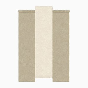 Taupe/White Rectangle Shape Out Rug from Marqqa