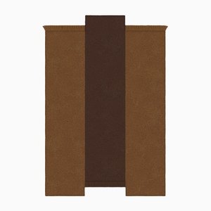 Alfombra en forma de rectángulo marrón / chocolate de Marqqa