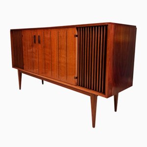 Mid-Century Bar Sideboard With Radio and Speakers from Loewe Opta, 1950s