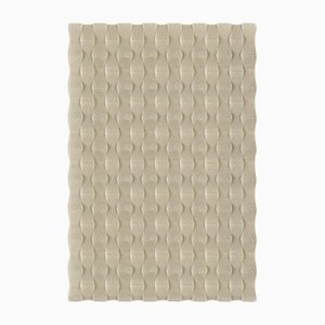 Tapis Rectangulaire Texturé Taupe de Marqqa