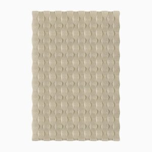 Taupe Rectangle Textured Rug from Marqqa
