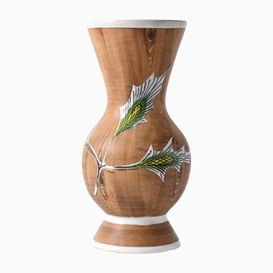Wood Pattern Italian Vase from Fiamma, 1960s