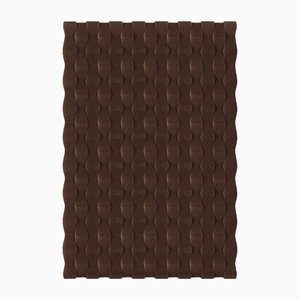 Tapis Texturé Rectangulaire Chocolat de Marqqa