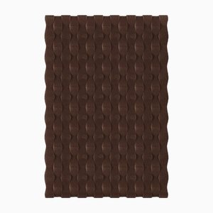 Tapis Texturé Rectangulaire Chocolat de Marqqa