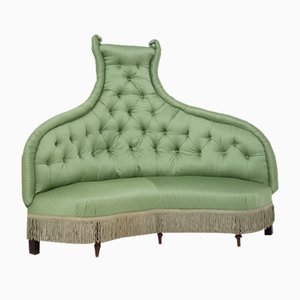 Vintage Italian Silk Satin Sofa