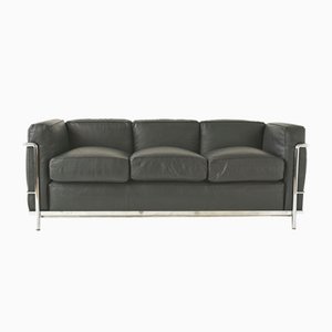 LC 2 3-Seater Sofa by Le Corbusier for Cassina, Italy, 1927