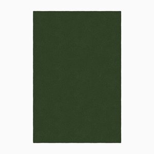Dark Green Rectangle Plain Rug from Marqqa