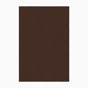 Chocolate Rechteckiger Uni Teppich von Marqqa