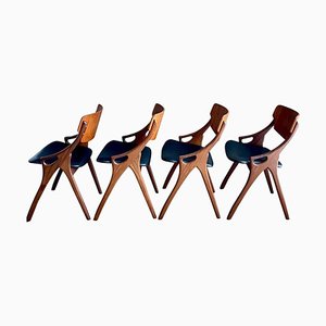 Dining Room Chairs by Arne Hovmand Olsen for Mogens Kold, 1950s, Set of 4