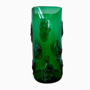 Italian Green Glass Vase by Empoli, 1960s