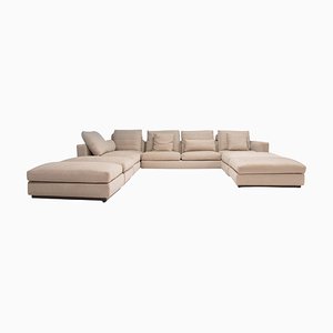 Sofa in Beige Fabric by Rodolfo Dordoni for Minotti
