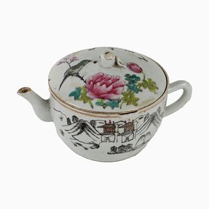 Porcelain Teapot with River Landscape