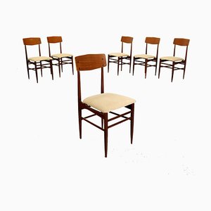 Vintage Mahogany Chairs, Set of 6