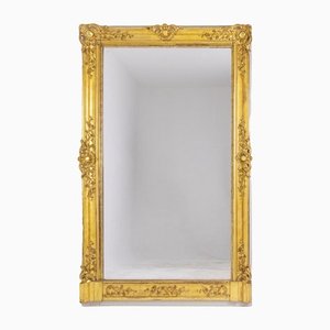 Espejo estilo Regency antiguo de madera dorada