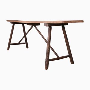 French Rustic Trestle Table