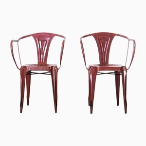French Armchairs by Joseph Mathieu, 1940s