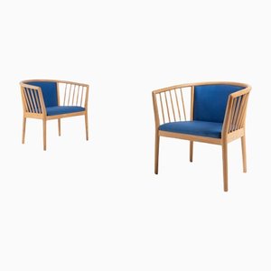 Vintage Danish Armchairs by Finn Ostergaard for Lindebjerg, Set of 2
