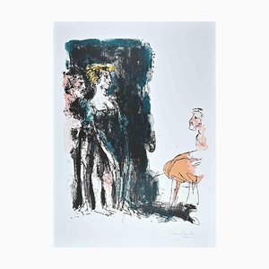 Carlo Mattioli, The Gentle Meeting, Original Radierung, 1970er