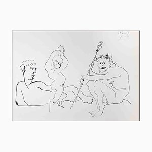 Nach Pablo Picasso, Scène Bachique, Fotolithografie, 1960er