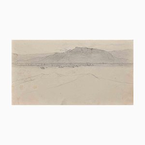 Giovanni (Nino) Costa, Landscape, 19th-Century, Pencil on Paper