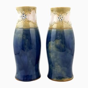 Antique Lambeth Vases from Royal Doulton