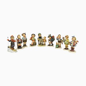 Figurines by M.I. Hummel from Goebel West Germany, Set of 9