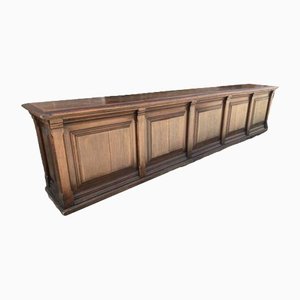 Antique French Apothecary Counter in Oak, 1880