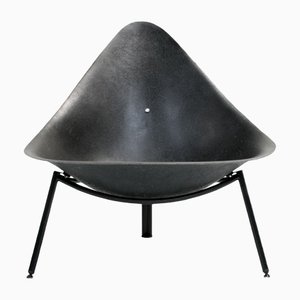 Tripod Fiberglass Shell Lounge Chair by Ed Mérat