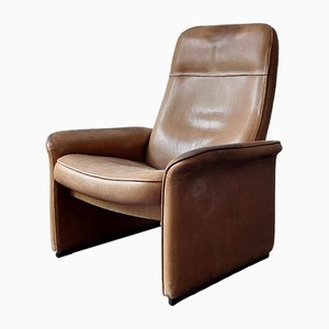 Swiss DS-50 Thick Leather Lounge Chair from De Sede, 1970s