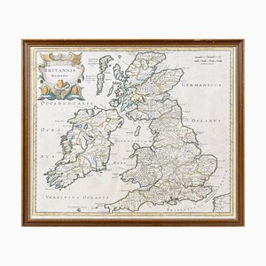 Mappa della Britannia Romana del XVII secolo di Robert Morden, 1695