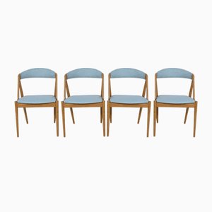 Sedie da pranzo nr. 31 di Kai Kristiansen per Schou Andersen, anni '60, set di 4