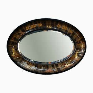 Specchio da parete ovale in stile cinese
