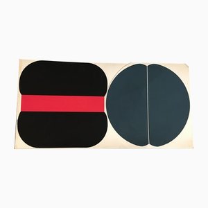 Hiroshi Yasukawa, Abstract Composition Painting, Oil on Canvas