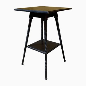 Arts and Crafts Ebonised 2-Tier Side Table by William Birch